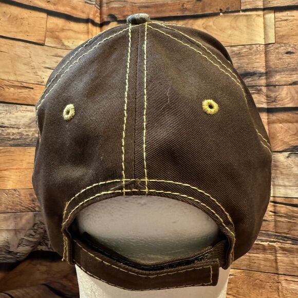 TSC Tractor Supply Co Hat Baseball Cap Brown Camo Bill Adjustable Unisex Farm - Picture 3 of 7